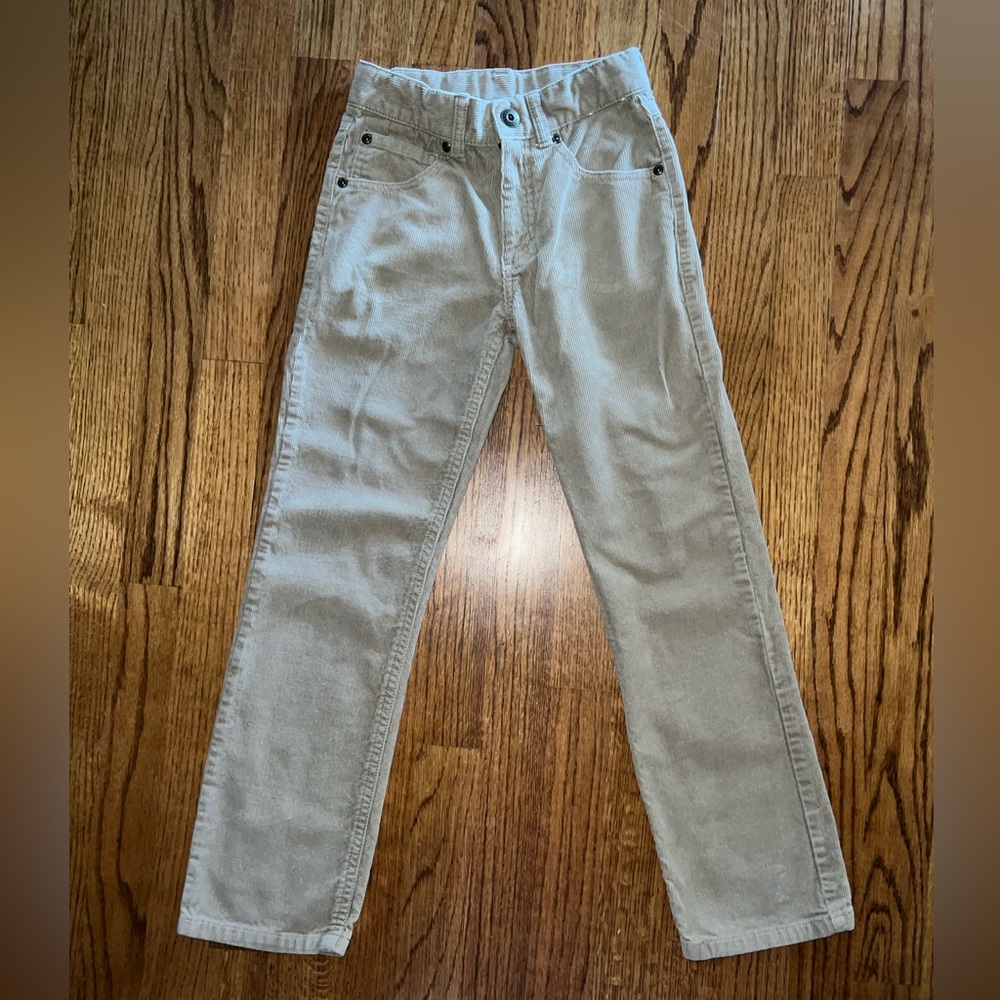 Gymboree boy’s khaki corduroy pants, size 7, 100% cotton